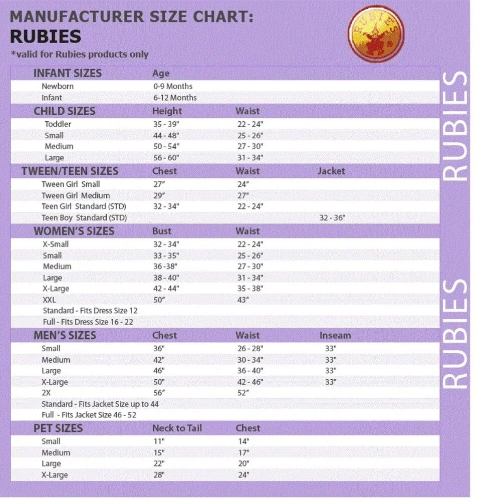 Rubies girls costume